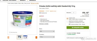 Primalex standard mineral bily 10,5kg - 6