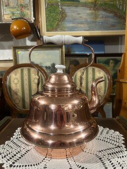 Starožitná měděná velká konvice - 6