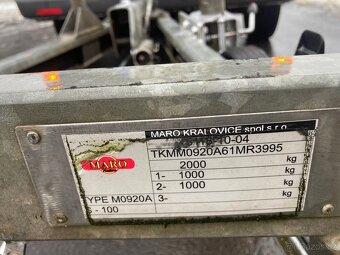 Prodám autopřepravník/vozík na přepravu aut MARO - 6