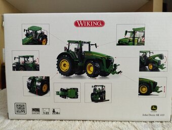 Wiking model zemědělského stroje John Deere 8R - 6