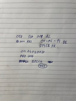 Vstřikovací trysky al 1.9tdi PD 96kw awx - 6
