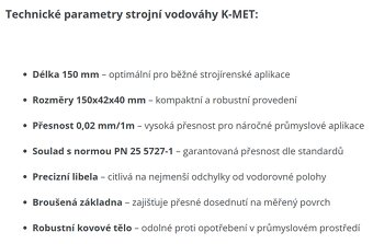 Vodováha strojní kinex - 6
