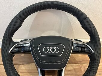 AUDI VOLANT kozeny zkoseny perforovana koža - 6