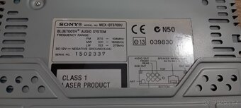 Autorádio Sony Mex-Bt3700U Bluetooth Usb aux - 6