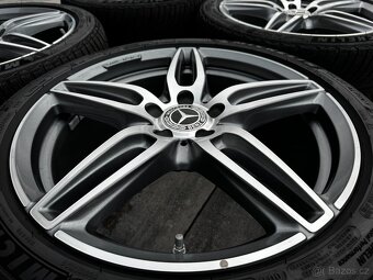 Originál alu kola Mercedes 5x112 R19 w213 zimní Michelin - 6