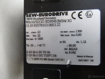 Elektropřevodovka SEW 400V.0,12KW.23ot.min. - 6