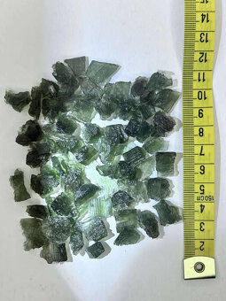 Vltavíny střepy z Besednice -52g, krásná barva a textura - 6