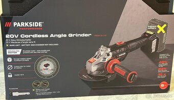 Aku úhlová bruska PWSAP 20-Li G7 - Parkside Performance - 6