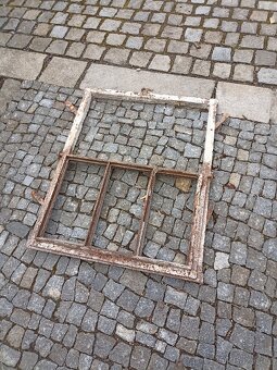 2 ks industriální, kovová okna - 6