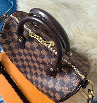 Lv Speedy Bandouliere Damier Ebene 25 - 6
