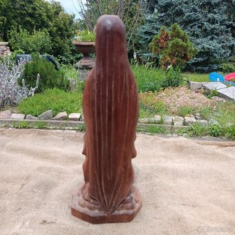 Socha Panny Marie dřevo výška 30,5cm - 6