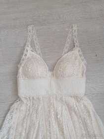 Svatební šaty vel. 36-38 - 6