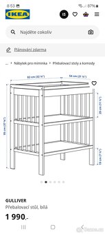 Přebalovací pult ikea + podložka - 6