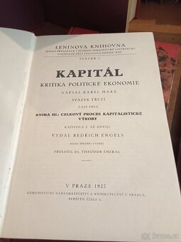 Karl Marx Kapitál I-III 1921 - 6
