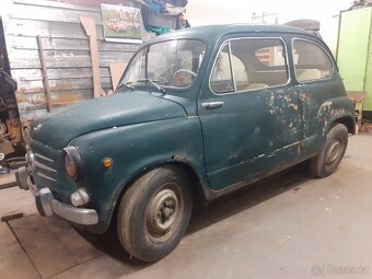 Fiat 600D 1960 protivítr , platné doklady - 6