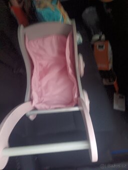 Dětský dřevěný kočárek pro panenky. - 6