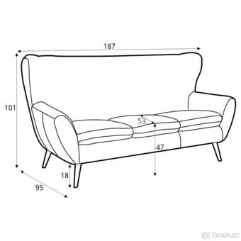 Semišová sedačka - 6