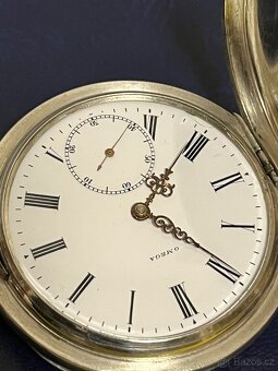 Kapesní stříbrné hodinky Omega, krásne a funkční - 6