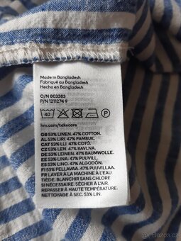 Košile lněná H&M vel. 152 TOP STAV - 6