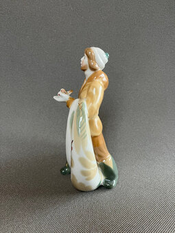 Porcelánová soška Rybář 21 cm, Polonne USSR - 6