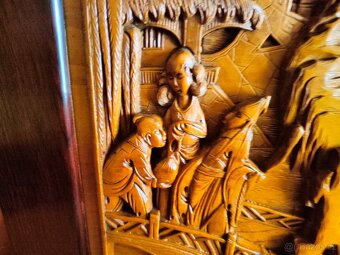 2 Krásne Čínske drevené obrazy - 6