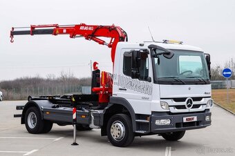 NOVÝ HÁKOVÝ NOSIČ KONTEJNERŮ HYDRAULICKÁ RUKA MERCEDES 12T - 6