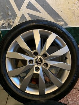 Alu kola Škoda R17 5X112 LETNÍ PNEU 205/50 R17 CRYSTAL - 6