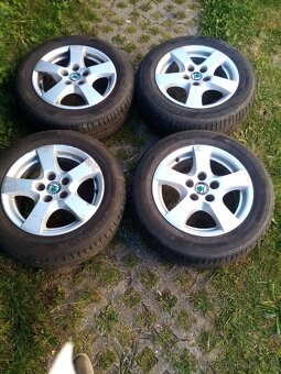 PRODAM=ALU KOLA 5X100 R-14 SKODA ORGINALY - 6