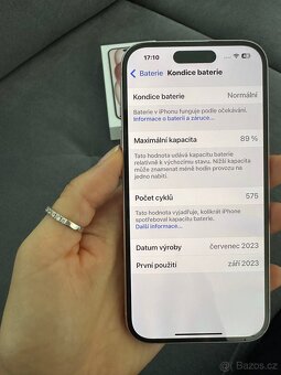 iPhone 15, 256 , pink, stav A - 6