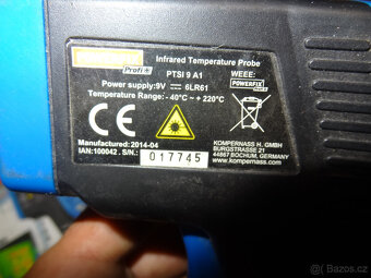 -40 az 220°C infračervený bezkontaktni teploměr PowerFix Par - 6