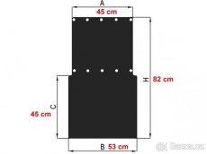 Zástěrka proti rozstřiku INSERT LINE plastová černá - 6