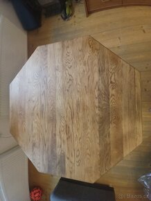 Dubový masivní jídelní stůl - 6