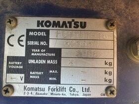 Vysokozdvižný vozík Komatsu 1.5t, LPG - 6
