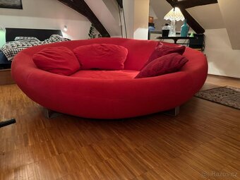 Designová UFO červená sedačka/pohovka. 170/200 - 6