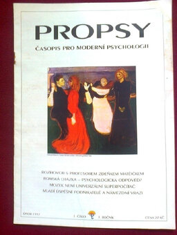časopisy pro obor PSYCHOLOGIE -Konfrontace, Ps. dnes, Propsy - 6