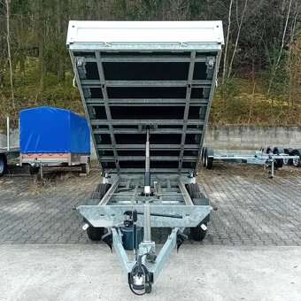 3-stranná hydraulická sklopka 2700Kg, 3,30mx1,76,ALU bočnice - 6