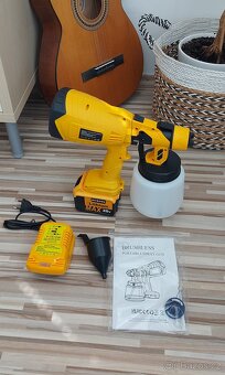 Aku stříkací pistole,pro baterie DeWALT 18-20V, nová. - 6