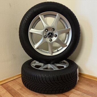 MERCEDES A/B/CLA 5x112 R16 ET44+ZIMNÍ 205/60R16 5,5/5mm - 6
