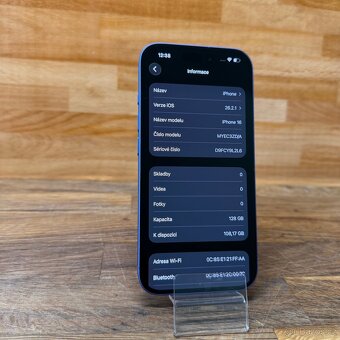 iPhone 16 128GB, modrý (12 měsíců záruka) - 6
