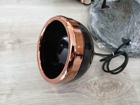 Designový lustr Salwah 37 cm černý sklo/kov - 6