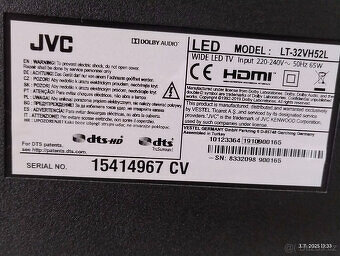 Televize JVC LT-32VH52L (SMART-Wifi) včetně ovladače+krabice - 6