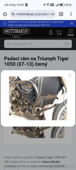 Triumph 1050 padací ram - 6