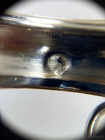 Starožitná stříbrná solnička, investiční - 6