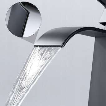 Stojanková umyvadlová baterie Cecipa černá 262 mm - 6