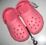 CROCS CAYMAN CLASSIC PINK 1 3 a 2 4- naše 32/33 a 33/34 - 6
