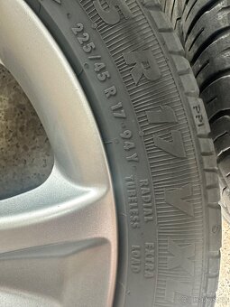 Skoda Pallas ALU kola R17 5x112 s letní pneu 225/45R17 - 6