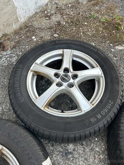 Alu kola Borbet R16 5x112 VW,Škoda + zimní pneu 215/60/16 - 6