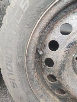 Sada 4ks kol 175/65 R14 82T M+S na plechových discích - 6