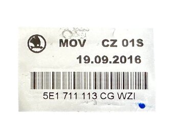 Řadící páka manuál 5E1711113CG Škoda Octavia 3 r.v. 2017 - 6