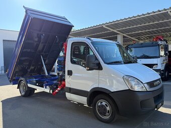 IVECO DAILY TŘÍSTRANNÝ SKLÁPĚČ + HYDRAULICKÁ RUKA do 3,5t - 6